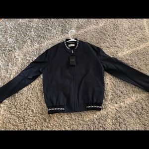 Saint Laurent men’s black bomber jacket. Size 46.